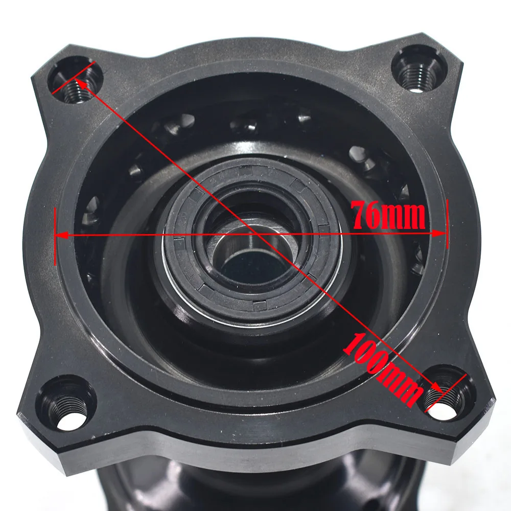 CNC Aluminum Rim Hub 15MM Wheel Axle Hole Front Or Rear Rims Hubs For 10 12 14 17 inch Dirt Pit bike Motocross Wheel Tyre