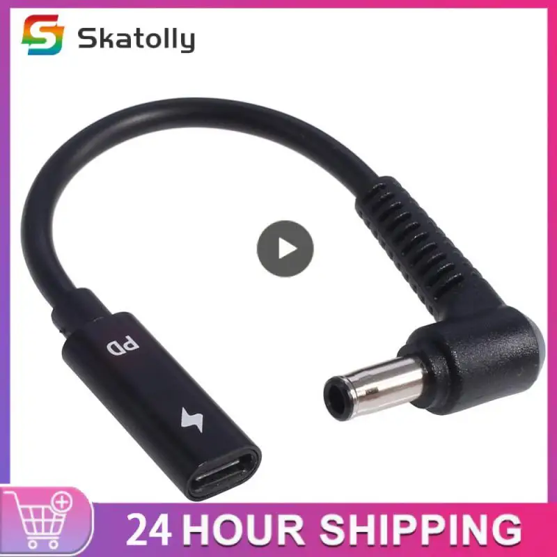 고속 충전 익스텐션 컨버터 어댑터 커플러, 부드러운 Pd 고속 충전 어댑터, 내구성 USB C 암-DC 커넥터, 편리한