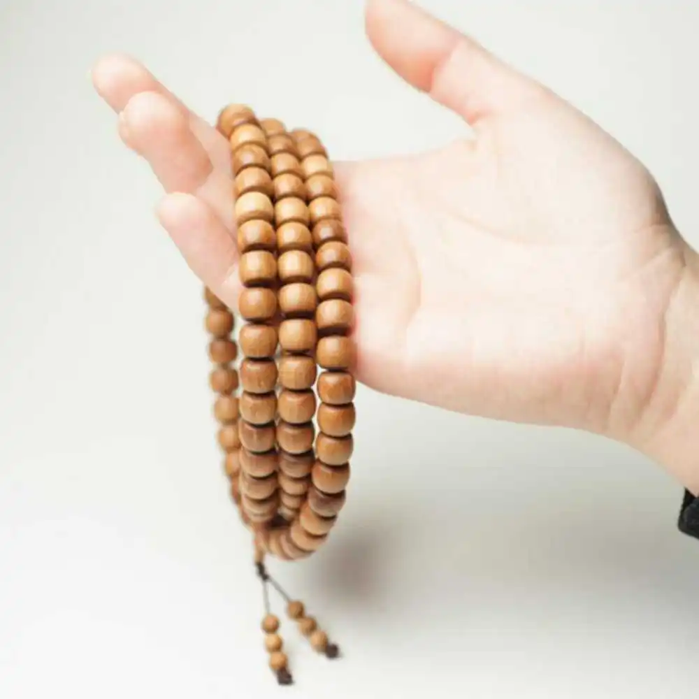 

6-8MM Eaglewood Barrel beads Cuff Mala Buddha Lucky Bracelet Practice Fancy Classic Diy Colorful Pray Wristband Dark Matter