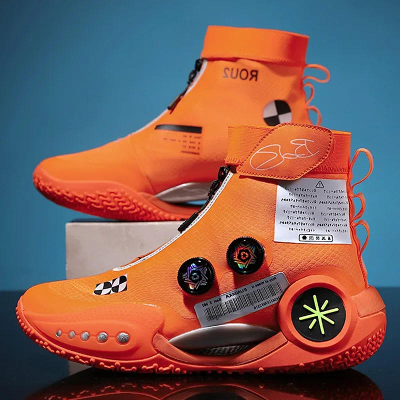 Brand Hip-hop Sneakers Men High-top Men Basketball Shoes
