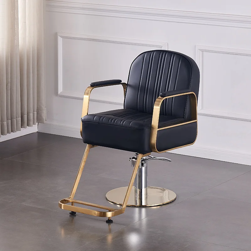 Gold Pedicure Barber Chair Cosmetic Shampoo Reception Salon Makeup Luxury Chairs Mobile Cadeira Ergonomica Beauty Furniture