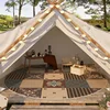 Round Ground Mat Inside Camping Tent Carpet, Large Area Rug Machine Washable Foldable Home Decoration, Bedroom, Living Room Rugs 2