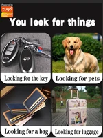Mini GPS Tracker Locator Tuya Smart Life APP Key Finder Keychain Phones Kids Pet Item Anti Loss Alarm Smart Tag Finder 4