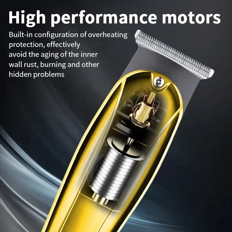 WAIKIL professional men's electric hair clipper multifunctional shaver USB rechargeable cordless electric clipper Hair trimmer 4