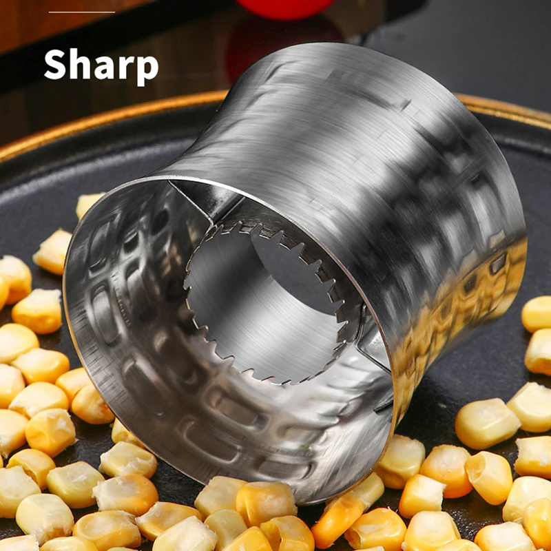 Corn Peeler Corn Stripper Cob Cutter Remover 304 Stainless Steel Non-Slip Serrated Blade Kitchen Tools fruit vegetable peeler,vegetable stripper