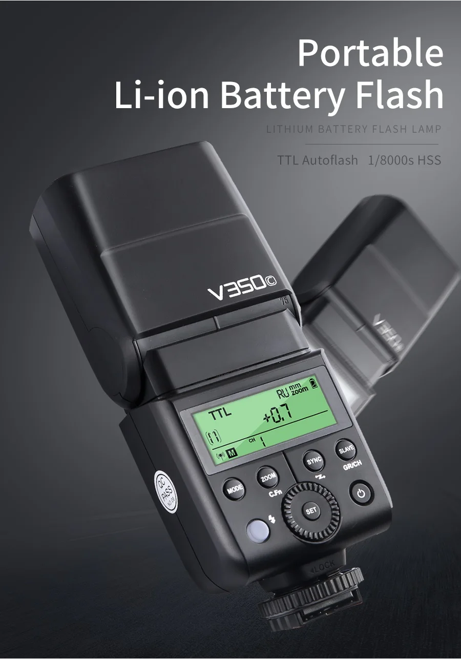 Godox V350C V350N V350S V350F V350O TTL HSS Camera Speedlite Flash Built-in Lith
