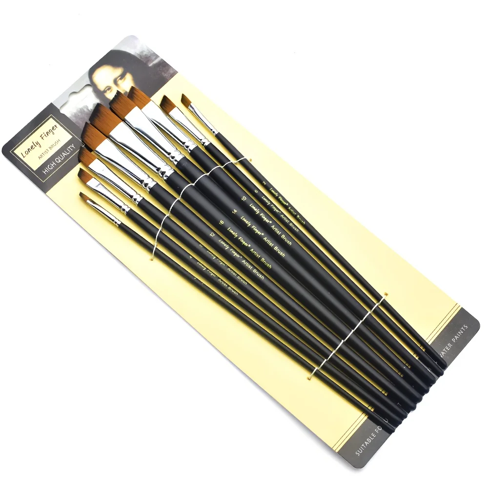 9개 각도 조절 페인트 브러쉬 세트, 아크릴 유화 수채화 구아슈 페인팅용, 아티스트 및 초보자를 위한 프리미엄 나일론 헤어 브러쉬