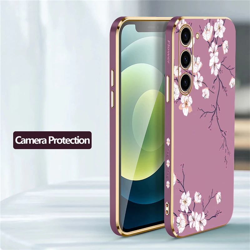 Luxury Plating Silicone Shockproof Phone Case – Soft, Stylish, and Durable Cover