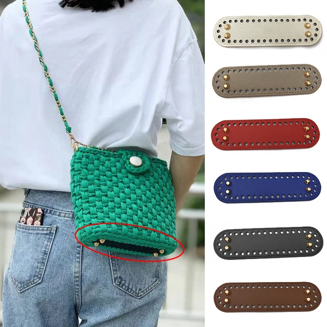 Accessories Knitting Crochet Bag  Pu Leather Handbag Purse Base - 3pcs/set  Bag Diy - Aliexpress