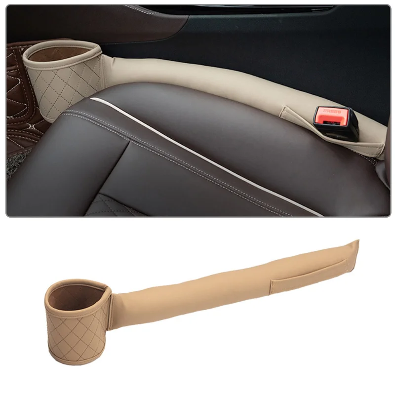 Leather Multifuntion Car Seat Gap Filler Bag Car Seat Gap Storage Bag