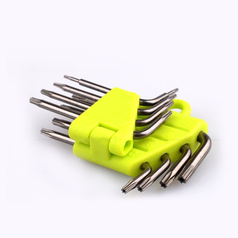 8 in 1 Hexagon Screwdriver Wrench Bit Set T5T20 Wrench Tool Kit CRV