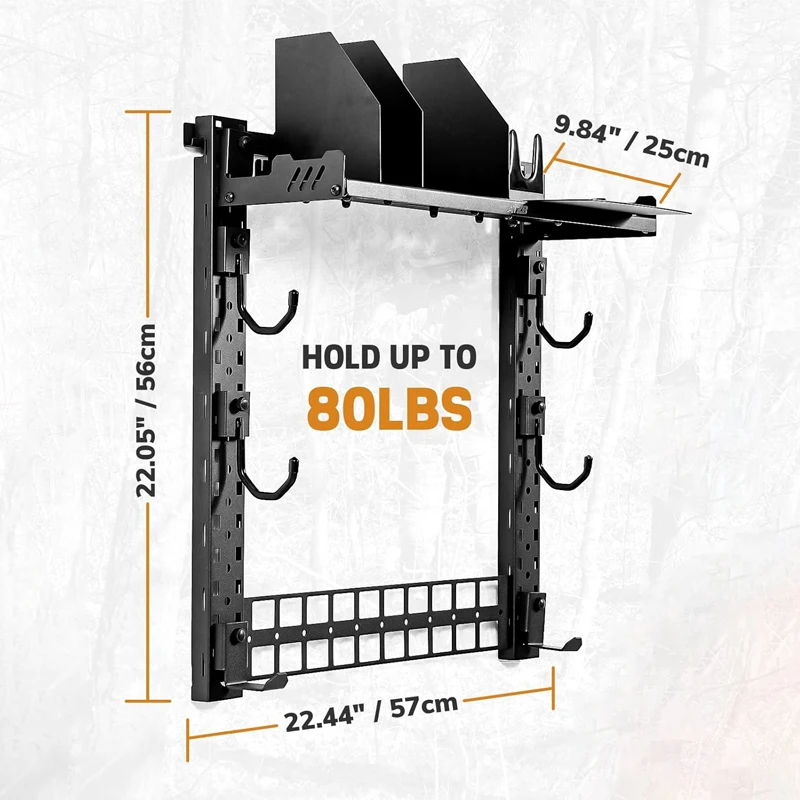 Stojak na broń do montażu na ścianie, wewnętrzne stojaki na broń do zawieszenia na ścianie, wiszący stojak na broń do karabinów i pistoletów, stalowy uchwyt na broń do airsoftu i broń ogniskowej.