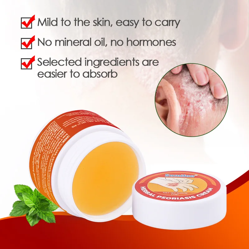 Psoriasis Cream Dermatitis Eczematoid Ointment Antibacterial Anti Itching Rash Urticaria Plaster Skin Care Cream medical 10g