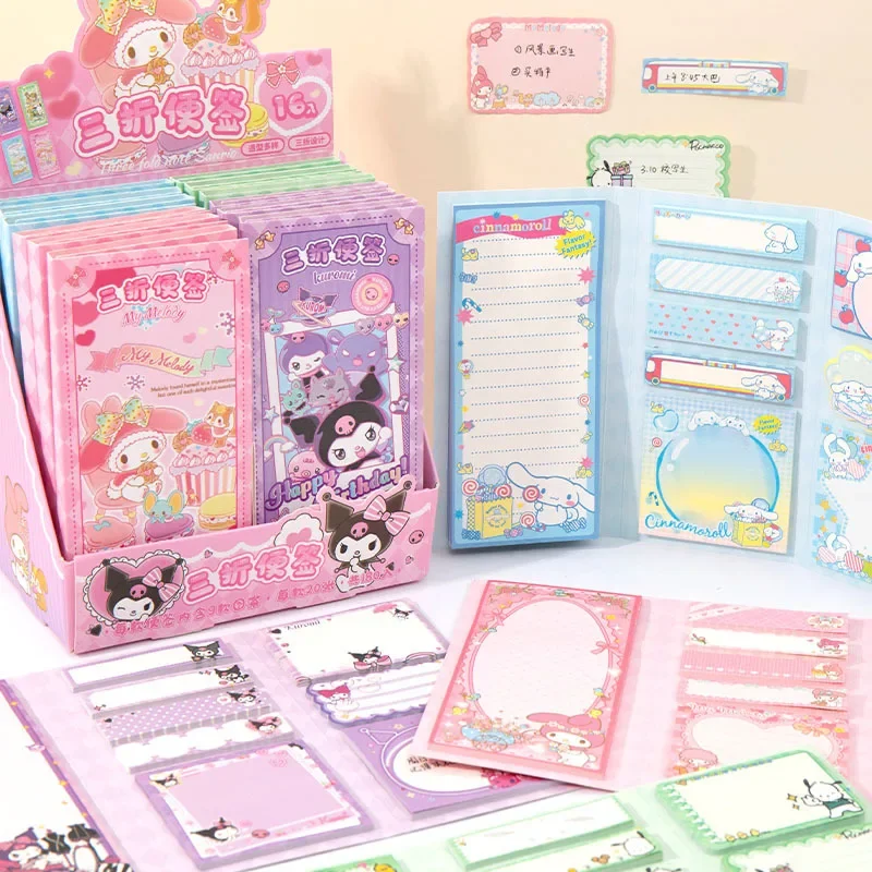 Cute Cartoon Sticky Notes Set 9 Designs 180 Sheets Foldable Memo Pads for Office School Journaling and Desk Organization 6
