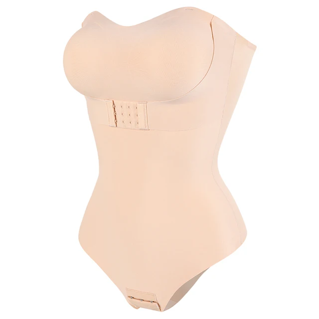 Combinaison de batterie sans bretelles Off initiated Bustier Tube Top Femmes Fermeture avant TUNIControl vêtements protubérants perfectionnés Sous-vêtements rembourrés S-4XL