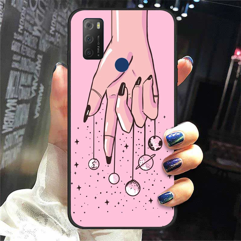 For TCL 20E Case Silicone Phone Cover For TCL 20S 20Y 20 E TCL 20B 6159K Cases Soft Back TPU Bags Bumpers Fundas phone belt pouch Cases & Covers