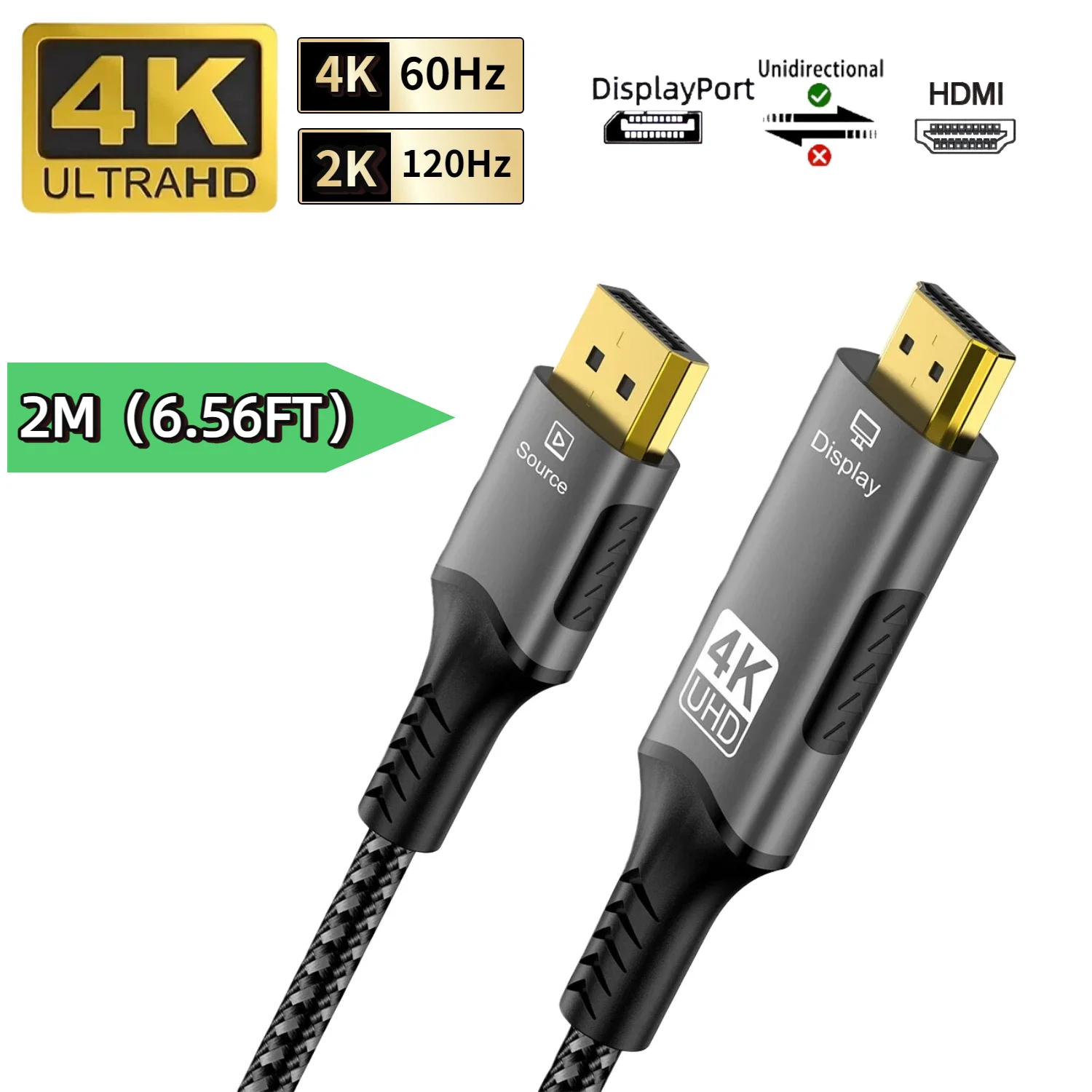 DP to HDMI-4K60hz-2M