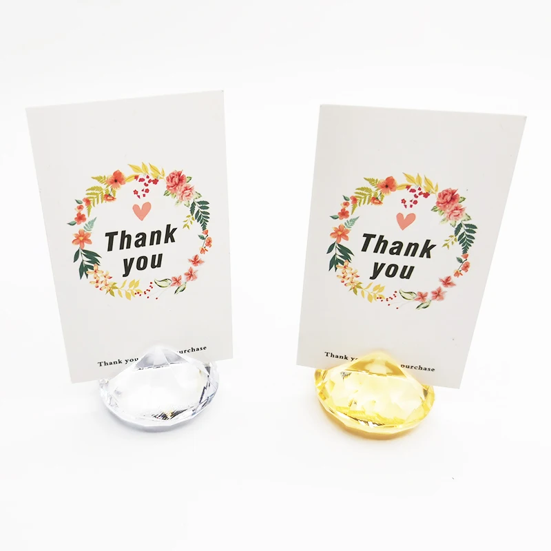 10/20pcs Diamond Acrylic Table Place Card Holder Crystal Number Name Card Stand Photo Clip Wedding Anniversary Party Decorations