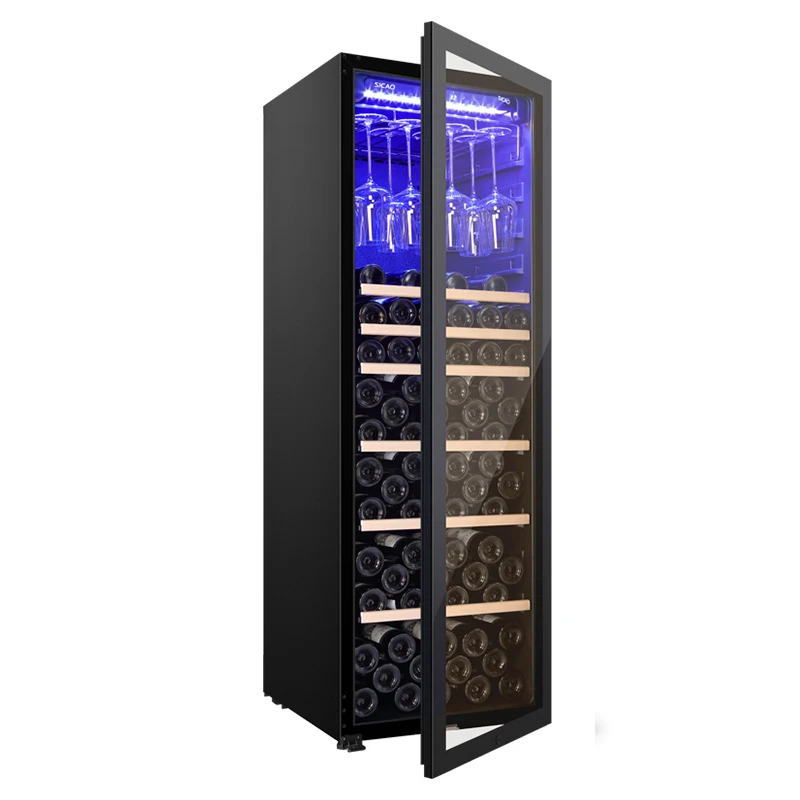 Cooling System Corner Open Furniture Refrigeration 500 Small Order Zone Compressor Cellar Wine Fridge Refrigerator