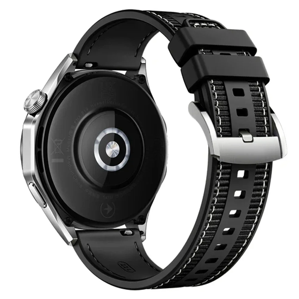 Versatile 22mm Nylon Silicone Watch Strap Bracelet