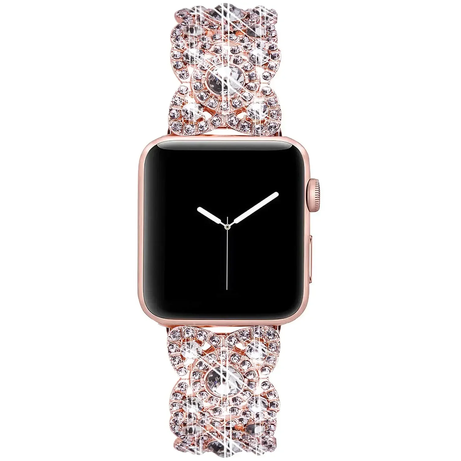 Elegant Diamond Bling Metal Wristband