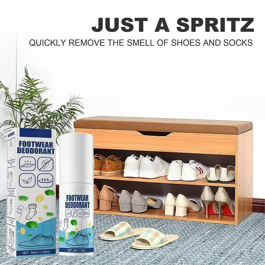 Anti-fungal Foot Spray Shoe Sterilization Deodorant Spray Shoe Odor Nemesis Odor Removal Artifact Herbal Perfume Foot 30ml