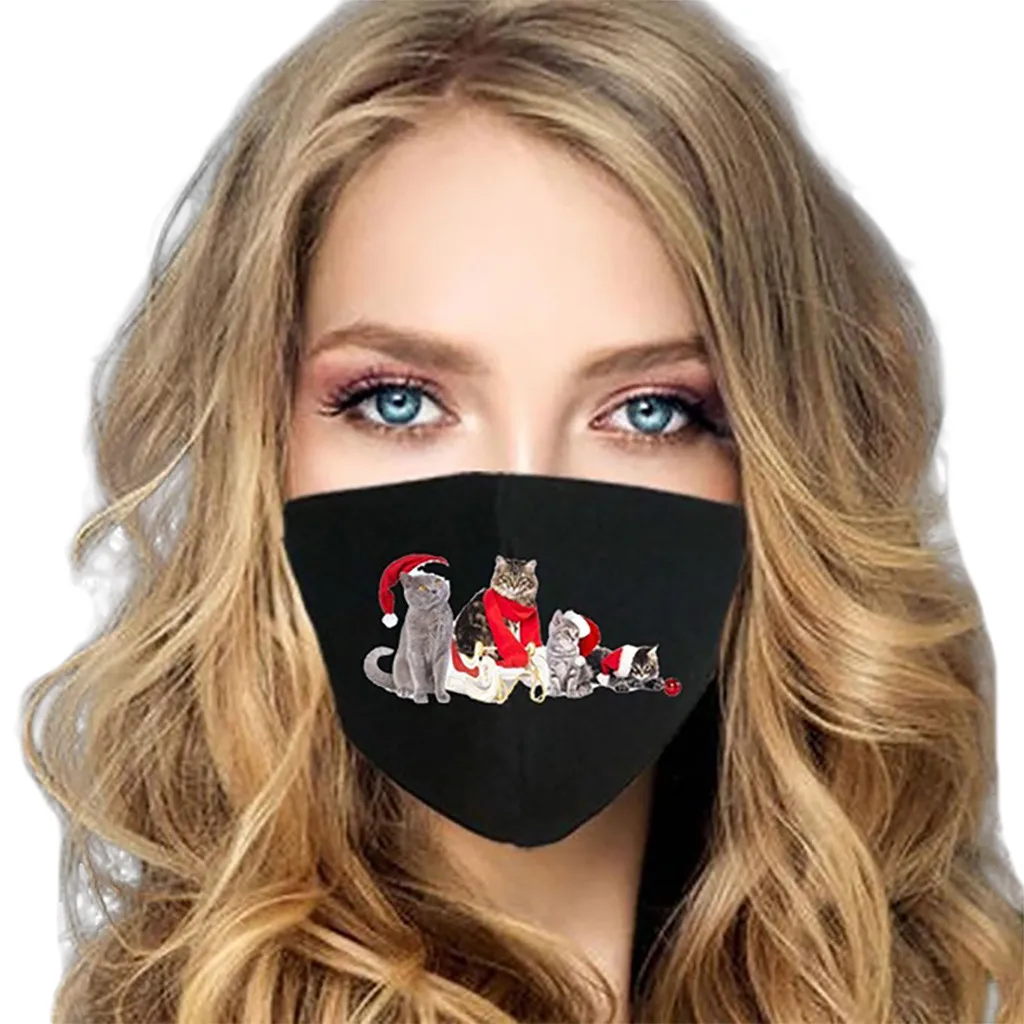 5 Pcs Christmas Dust-Proof Windproof Foggy Haze Breathable Cycling Mask Cubre Bocas Desechables Disposable Mouths Covers 4