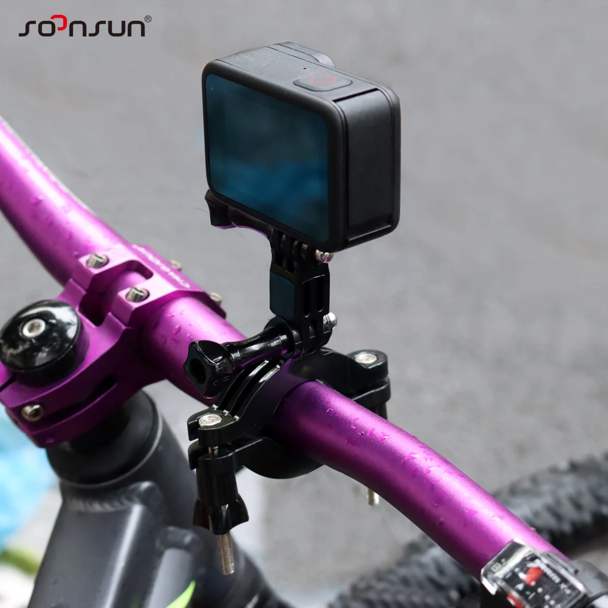 Bike Motorcycle Mount Handlebar Seatpost Holder with Extension Arm