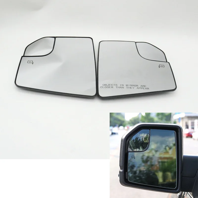 Car Front Heated Rear View Mirror Lens Rearview Mirror Glass For Ford F