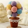 36Colors/Set Wool Fibre Wool Yarn Roving For Needle Felting materials Dinosaur Wool Felt Craft DIY Material Bag Pack 4