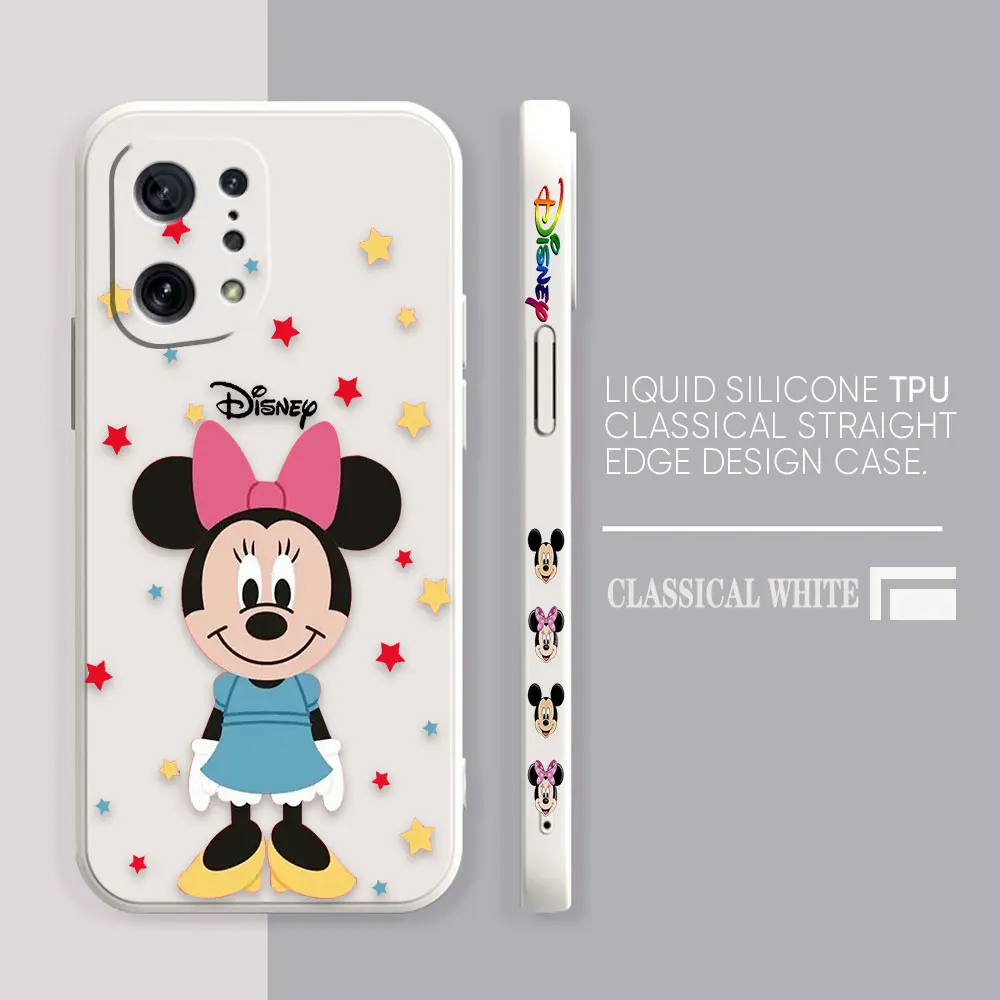 thumbnail image 1 of Case For OPPO FIND X6 X3 REALME X7 X50 RENO 2 4Z 4 6 Lite 5Z 5F 4G 5G PRO Liquid Silicone Case Mickey Minnie Mouse Cartoon, 1 of 5