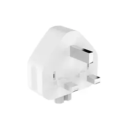 Eco - friendly Fireproof Detachable Power Adapter with Universal Plug Converter - UK