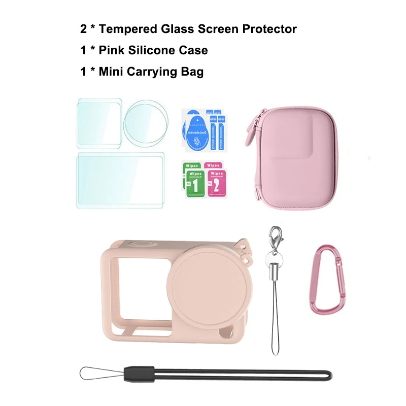 Silicone Protective Carrying Case with Screen Protector & Lens Cap Storage Bag