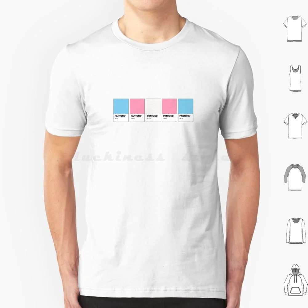 Trans Pantone Pride T Shirt Cotone Uomo Donna Stampa Fai Da Te Pride Pride Flag Pride Lgb Pride Wlw Sapphic Bi Bisessuale Pantone Pan