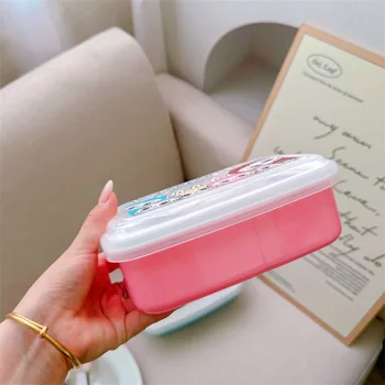 Scatole per il pranzo Stitch per bambini Forno a microonde Riscaldamento Contenitore per alimenti per bambini Bento Box portatile per la scuola Forniture per picnic 1