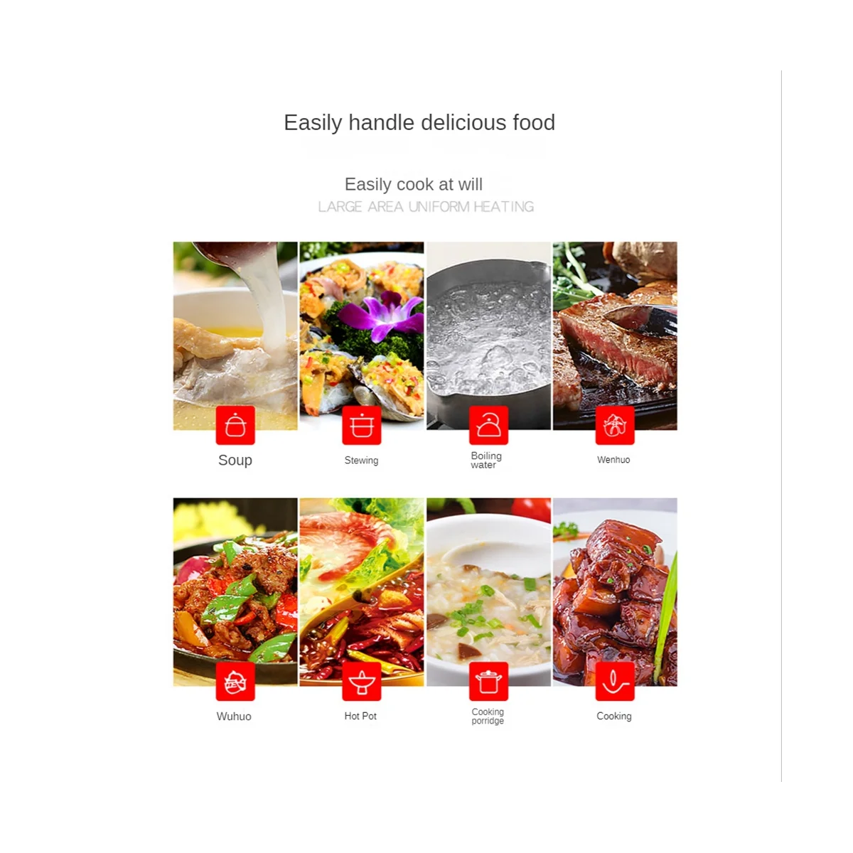 

Переносная индукционная варочная панель Индукционная горелка с 8 уровнями, Настольная горелка, горячая плита, электрическая индукционная плита с вилкой Стандарта США