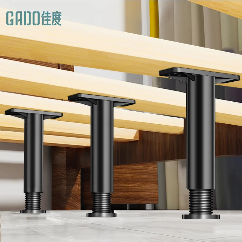 Bed Support Frame Black Adjustable Support Leg Sofa Leg Table Furniture Heightening Bracket Cabinet Coffee Table Foot