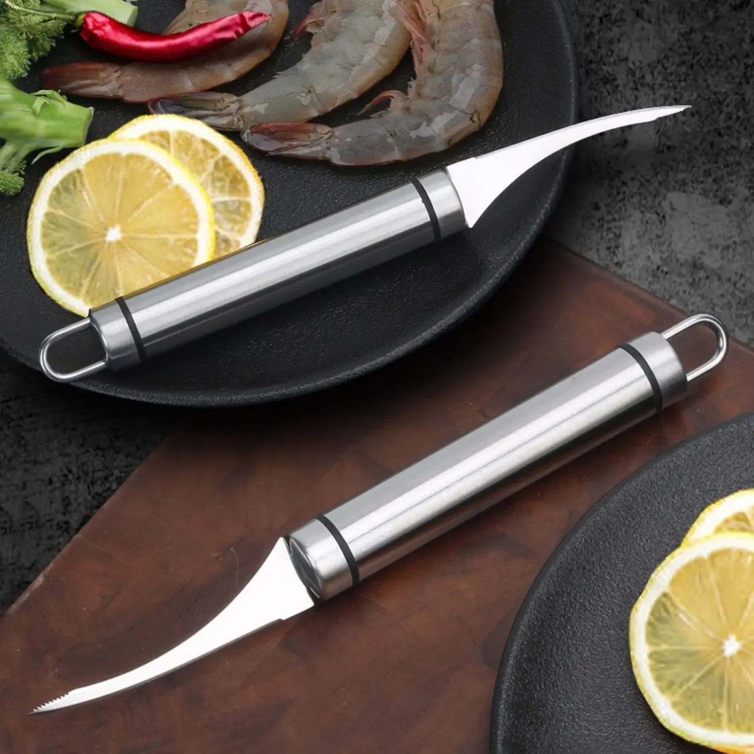 Shrimp Line Knife Is A Professional Tool for Peeling Shrimp, Removing The Back of Shrimp, and Picking Shrimp Lines
