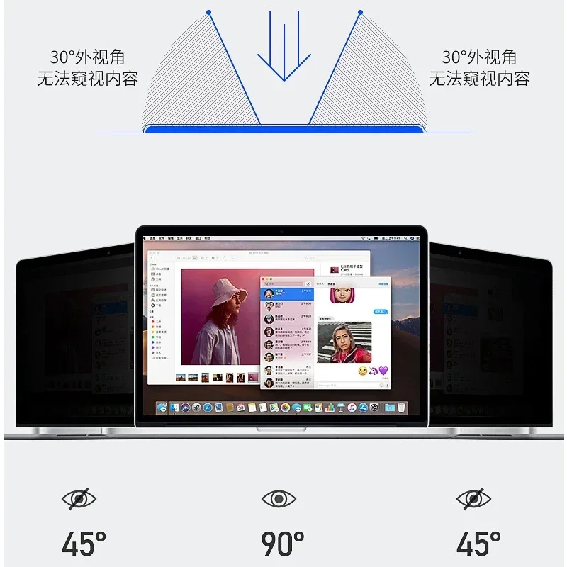 Privacy Protector Filter Macbook Air Pro 13 M1 M2 A2337 A2442 14 15 16 A2485 Anti-glare/spy Film Anti-peep