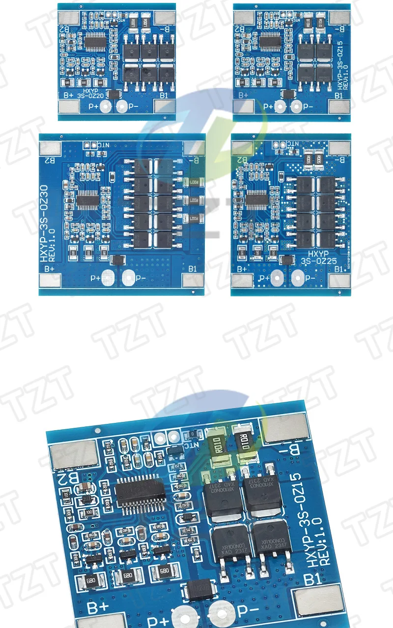 3S 12V 15A 20A 25A 30A BMS 18650 Lithium-Batterie-Schutzplatine 11,1 V 12,6 V Anti-Überladungs-Balance- und Temperaturregelung – Detail 9