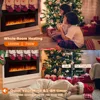 Electric Fireplace, with Multicolor Flame, Timer, Low Noise 50 inch Recessed and Wall Mounted Linear Fireplace Heater 2