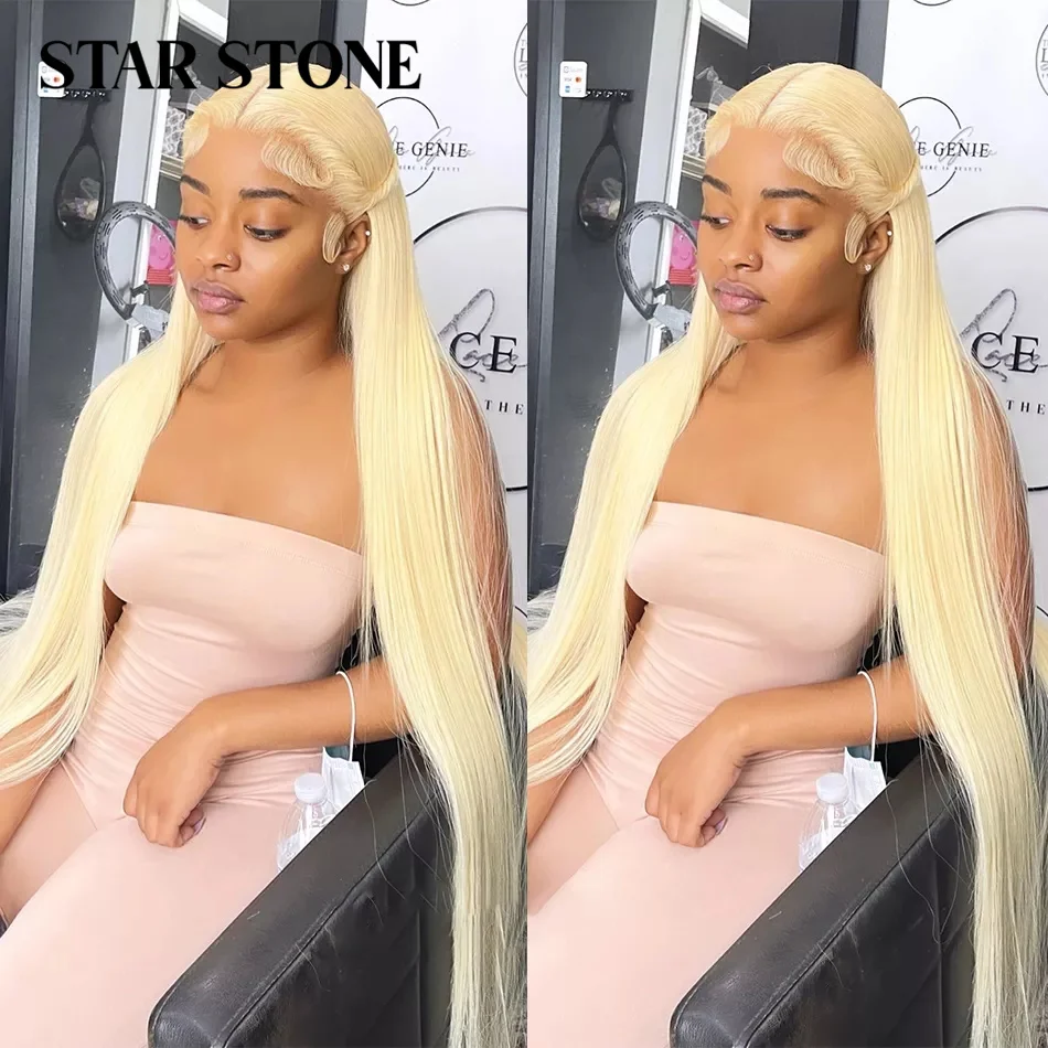 

30 32 Inches Blonde 613 Bone Lace Front Wig 13X4 Straight Human Hair Transparent Brazilian Remy Lace Frontal Hair 180% For Women