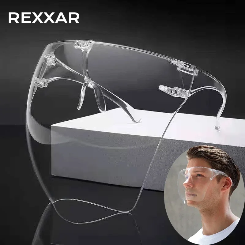 High-Definition Transparent Protective Face Shield with Anti-Fog, Anti-Splash Features