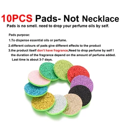 Tree of Life Aromatherapy Necklace - Essential Oil Diffuser Locket in Stainless Steel (10pcs Sequin Pads)