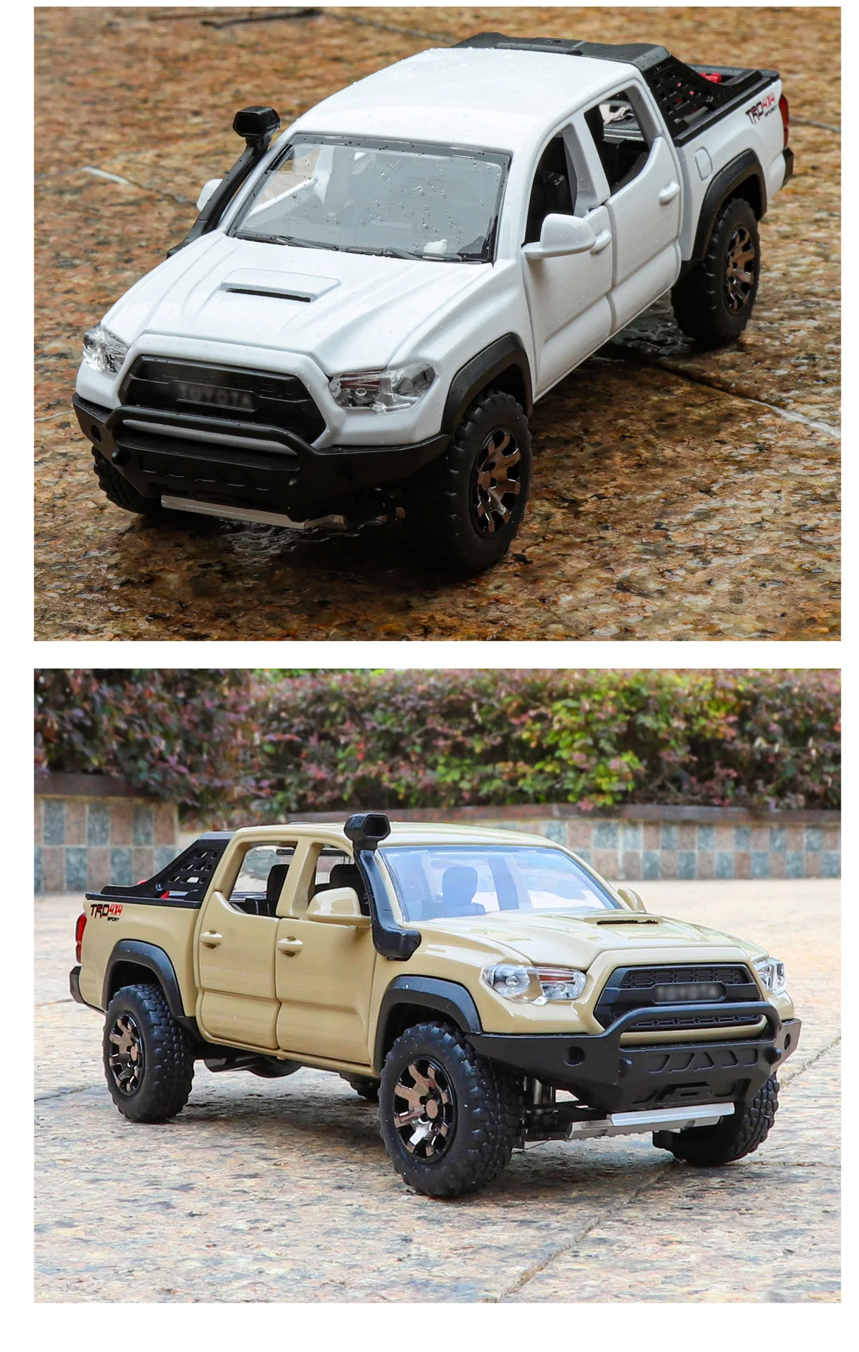 1/24 1:32 TACOMA Tundra Legierung Auto Modell Spielzeug Diecast Metall Sound Licht Zurückziehen Off-Road Pickup Fahrzeuge Modelle kinder Geschenke – Detail 16