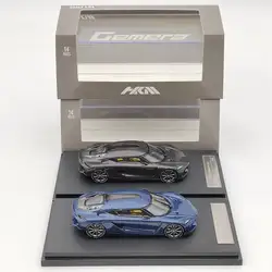 HKM 1/64 for Koenigsegg Gemera Double Door Hybrid Supercar Carbon Diecast Toys Car Models Gifts