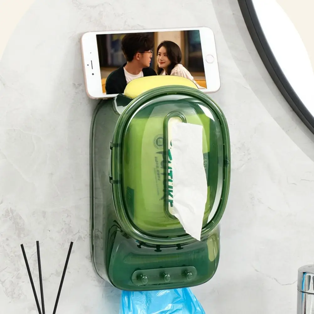 

Waterproof Toilet Paper Box Moisture-proof Wall Mounted Tissue Holder Box Super Load Bearing Wall Hanging