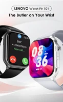 Montre connectée Lenovo 2025 pour hommes, surveillance de la santé, fréquence cardiaque, appel Bluetooth, étanche IP68, pour Android IOS 4