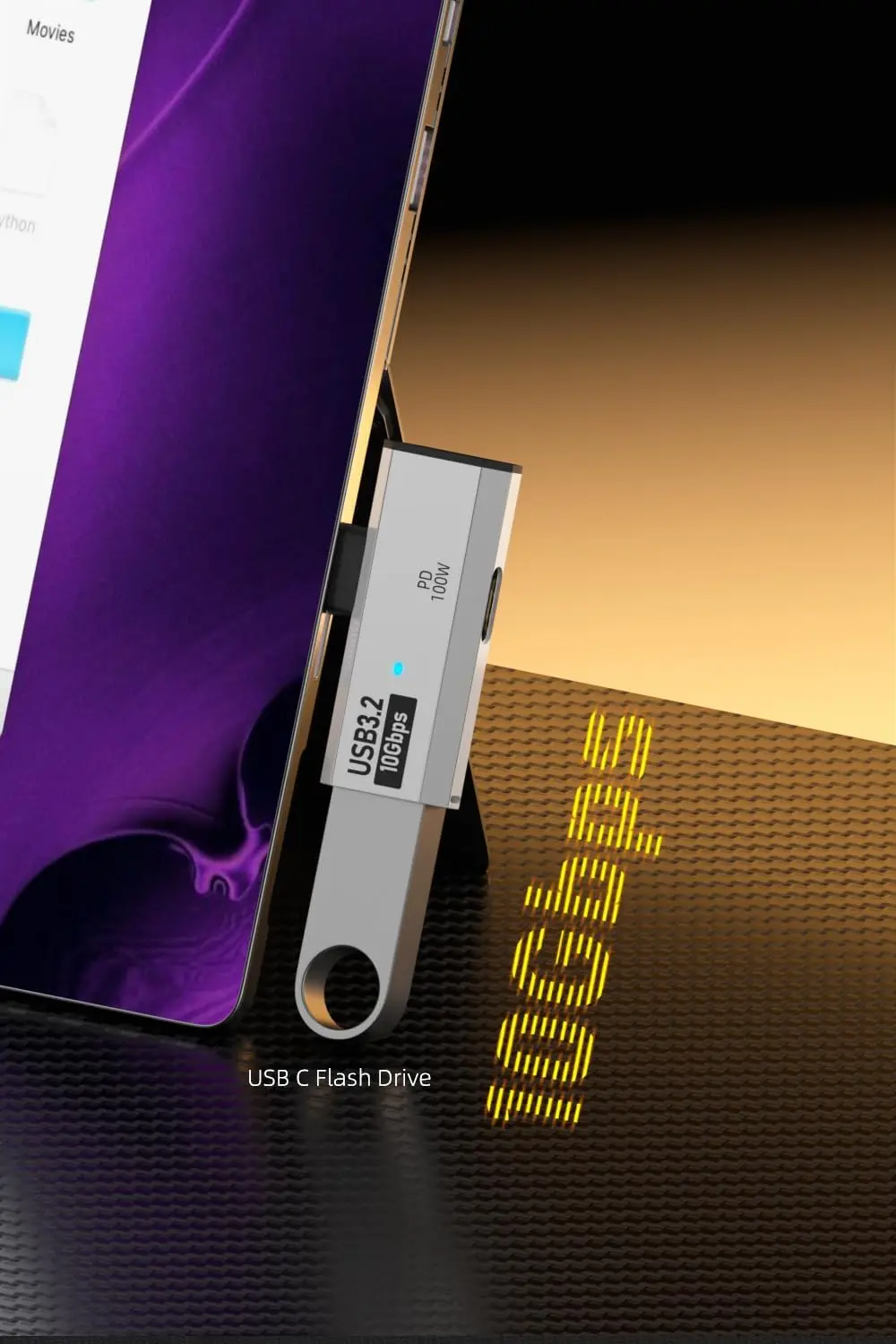 100W 충전 포트가 있는 듀얼 USB C 헤드폰 어댑터, Rog Ally, Steam Deck, Quest 2,iPhon용 2-in-1 USB Type C 분배기 동글