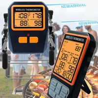MeatChamp 4 Probes Backlight LCD Display 100M Wireless Range Digital Kitchen Cooking BBQ Oven Meat Thermometer With Alarm 2